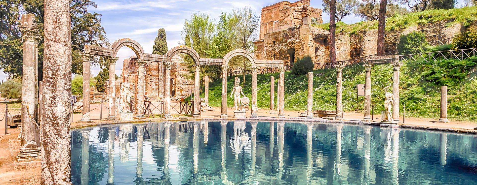 Antiker Pool der Villa Adriana