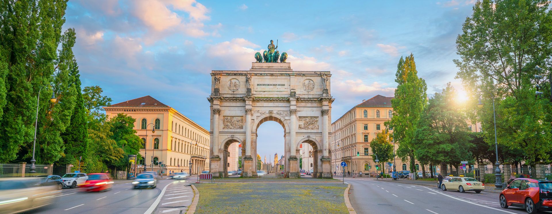 Das Siegestor in München