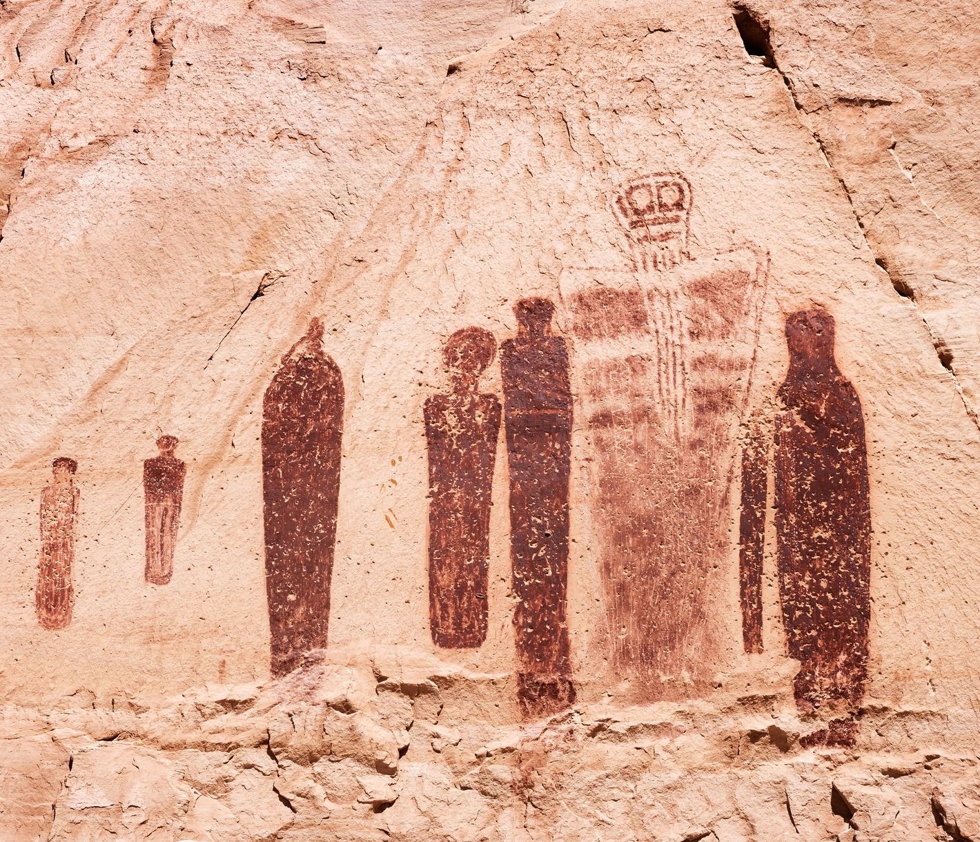 Vor etwa 7000 Jahren malten Nomaden das Abbild des Heiligen Geistes auf den Sandstein im Canyonlands National Park.