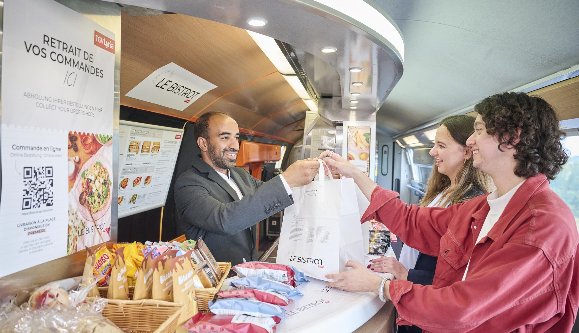 Barwagen im TGV Lyria