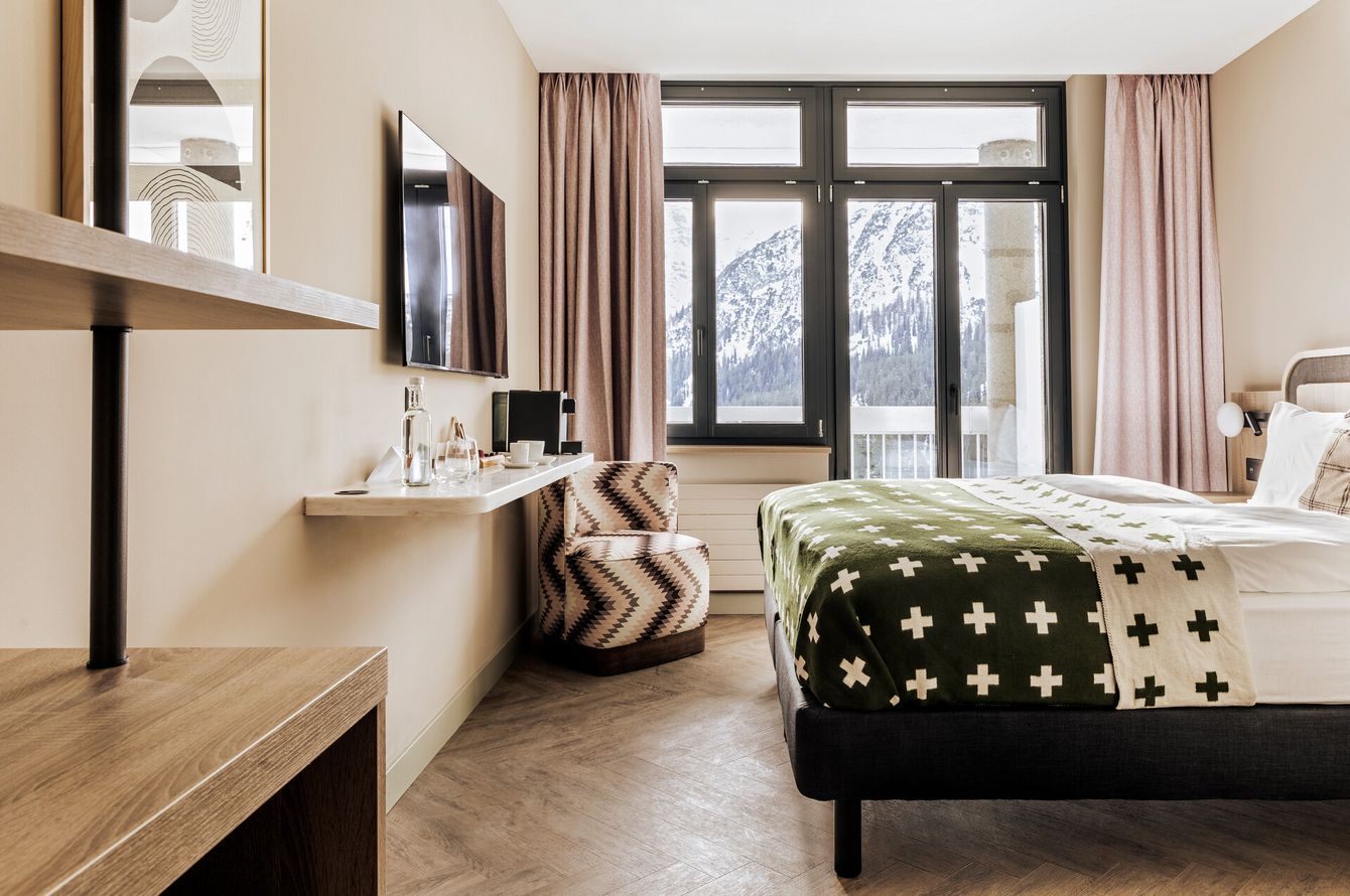 Chambre double vue sur la montagne