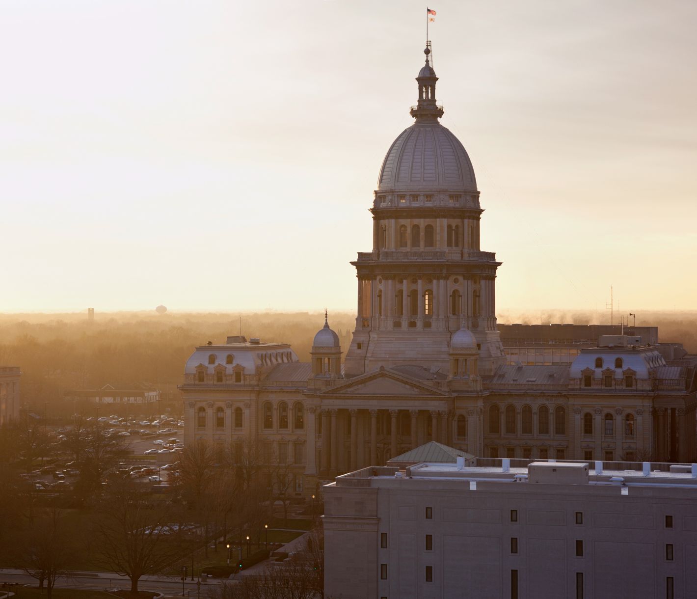 Das beeindruckende Illinois State Capitol in Springfield