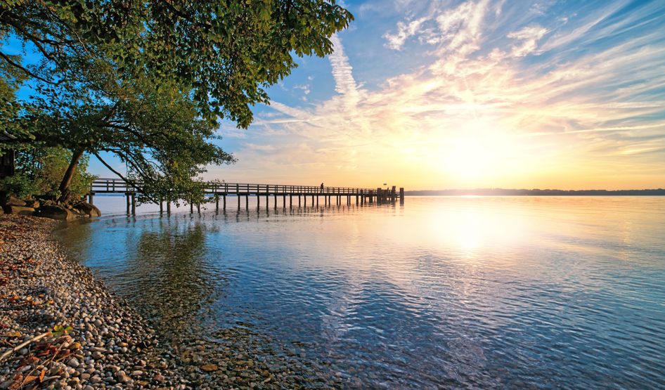 Sonnenuntergang am Starnberger See
