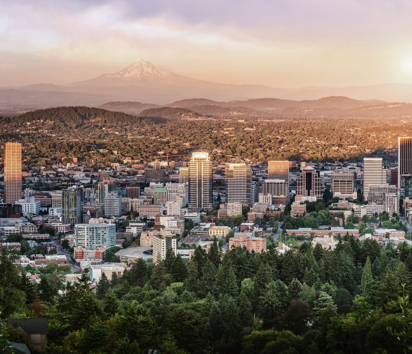 Portland liegt vor einer atemberaubenden Naturkulisse.