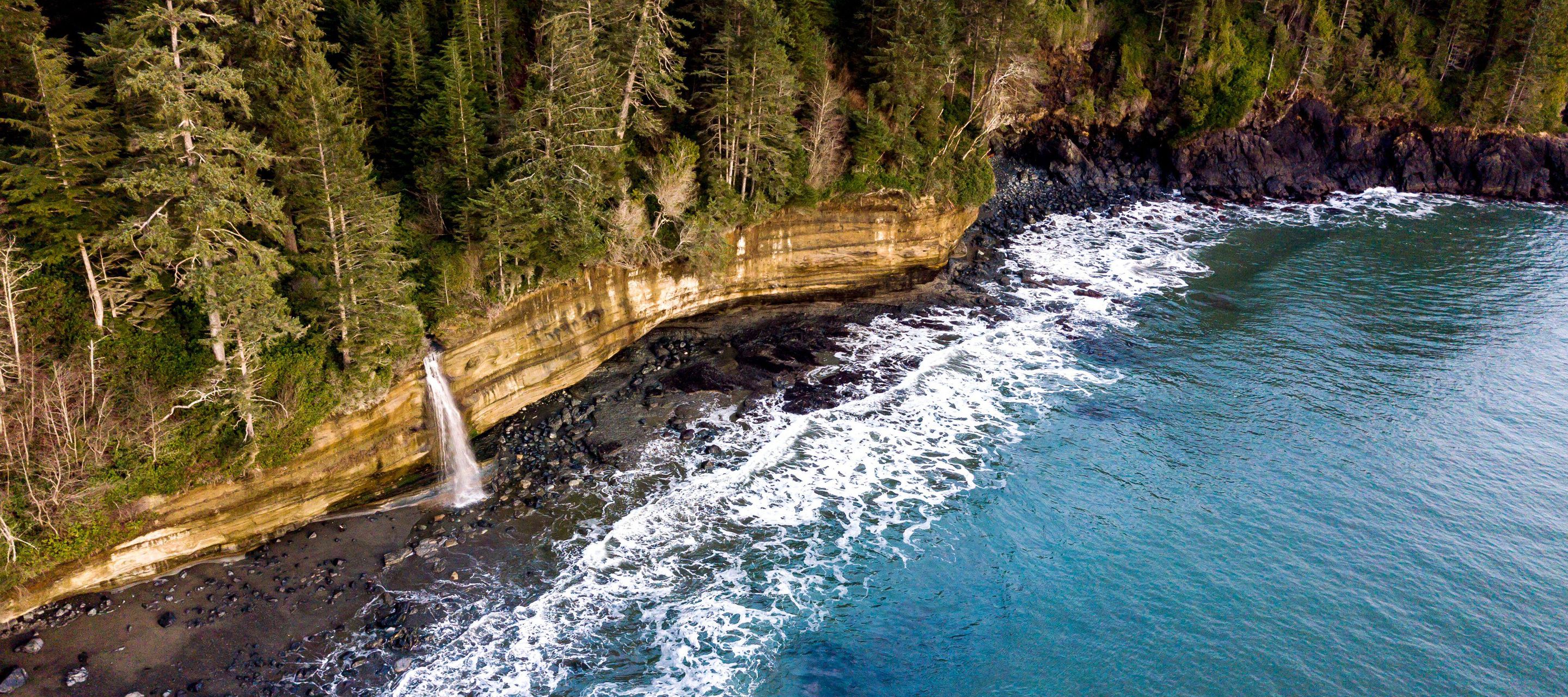 Mystic Beach beim Juan de Fuca Trail Head