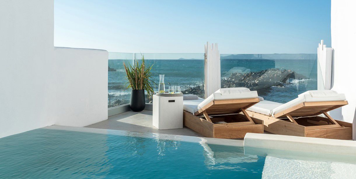 suite island front de mer piscine privée