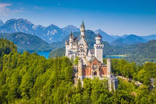 Schloss Neuschwanstein im Sommer