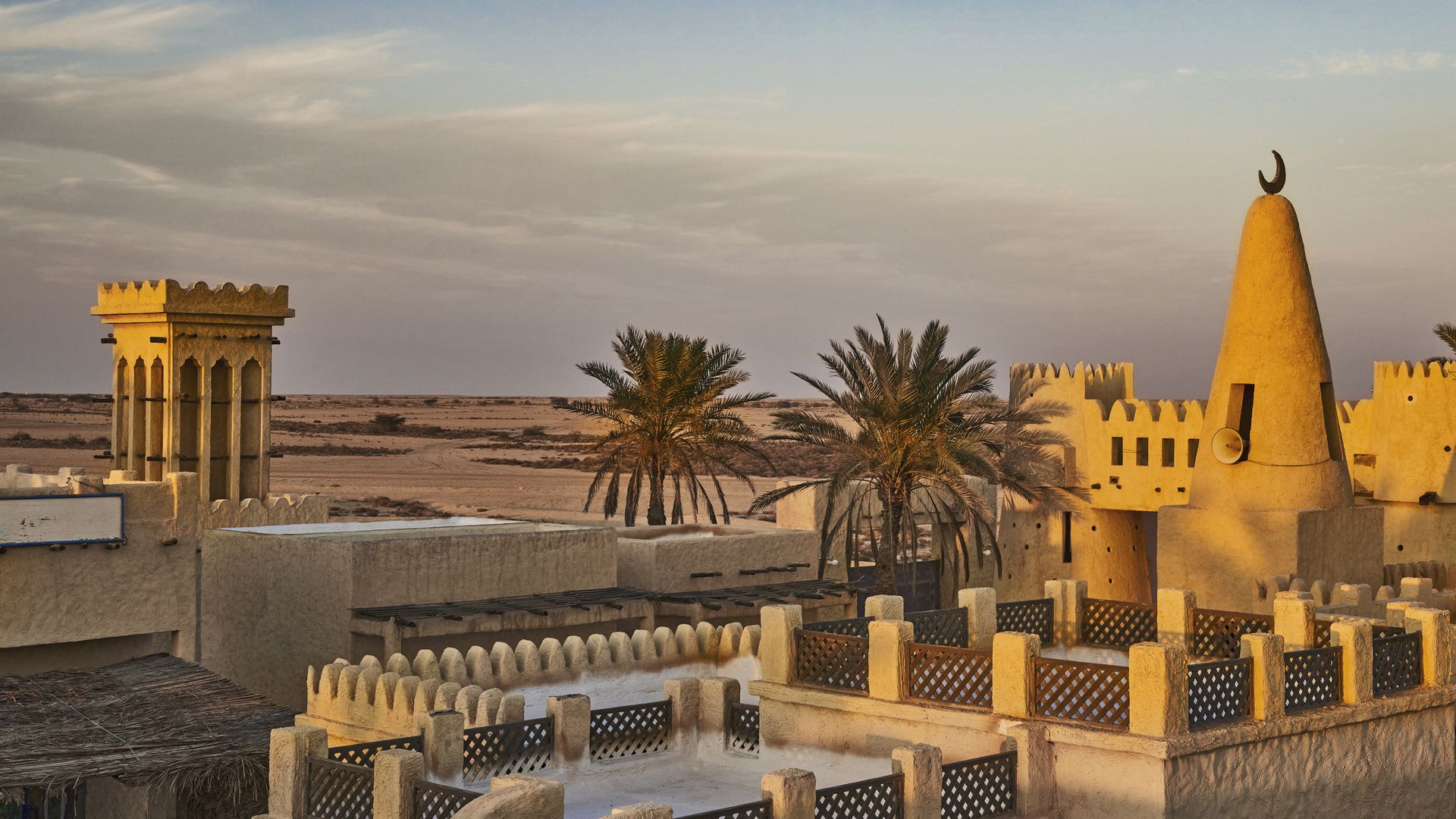 Film City im filmreifen Ras-Abrouq auf der Zekreet-Halbinsel