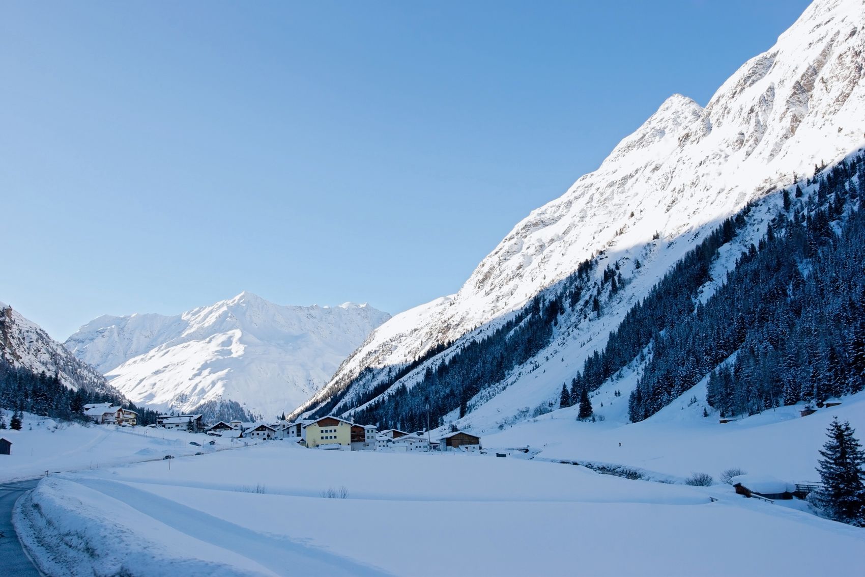 Pitztal im Winter