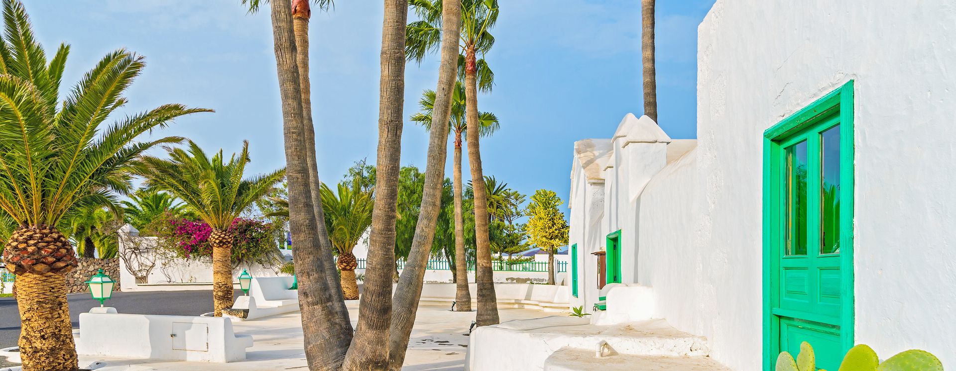 Weisse Häuser in Yaiza