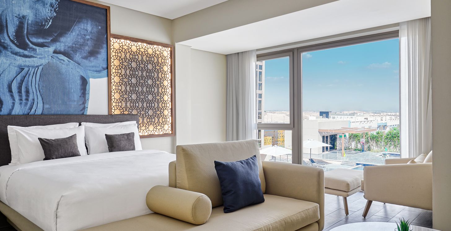 Chambre double vue piscine
