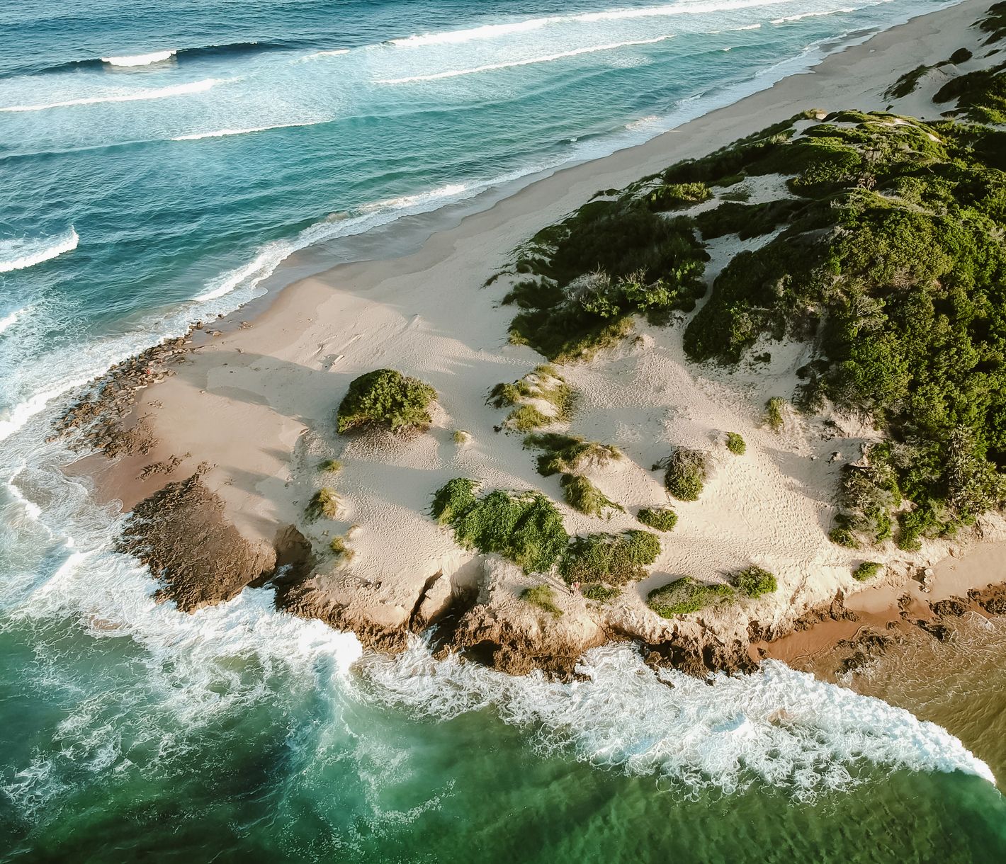 Strandaufnahme aus der Luft