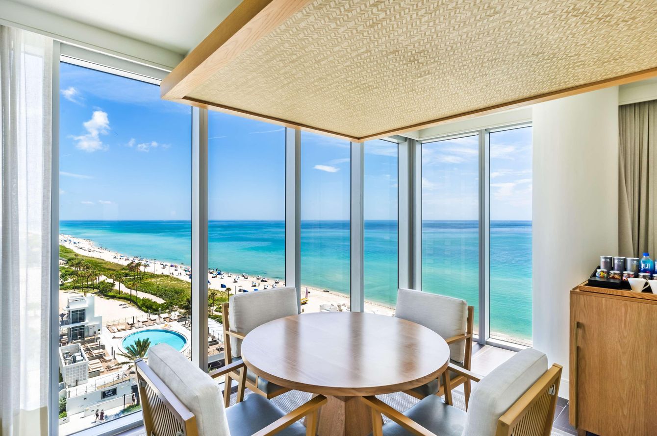 Aussicht auf Strand und Meer