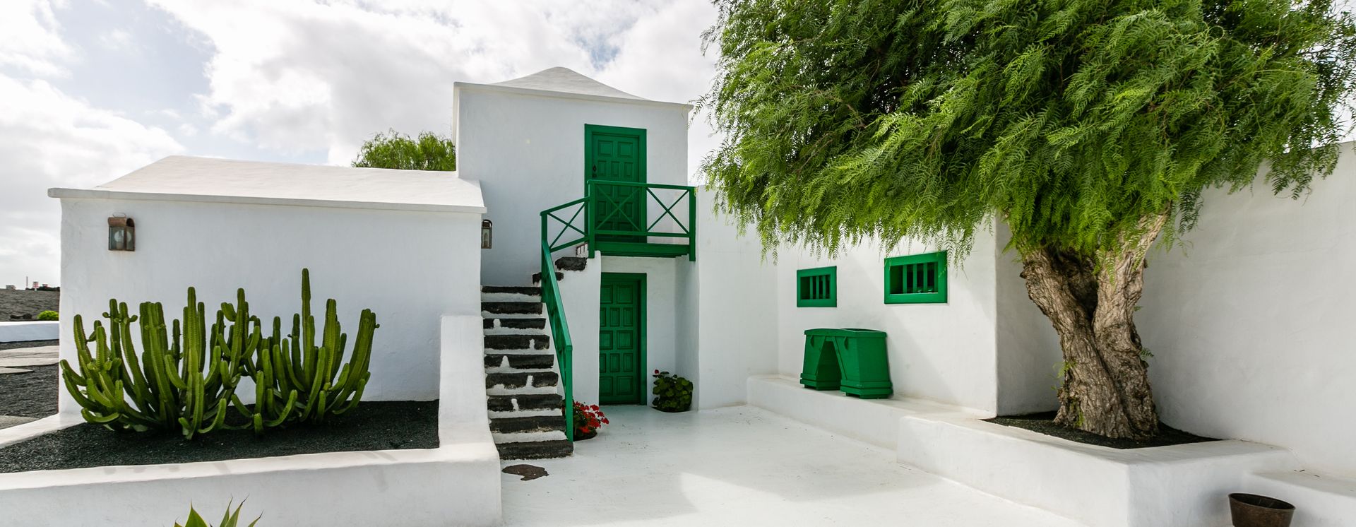 Maisons blanches sur Lanzarote