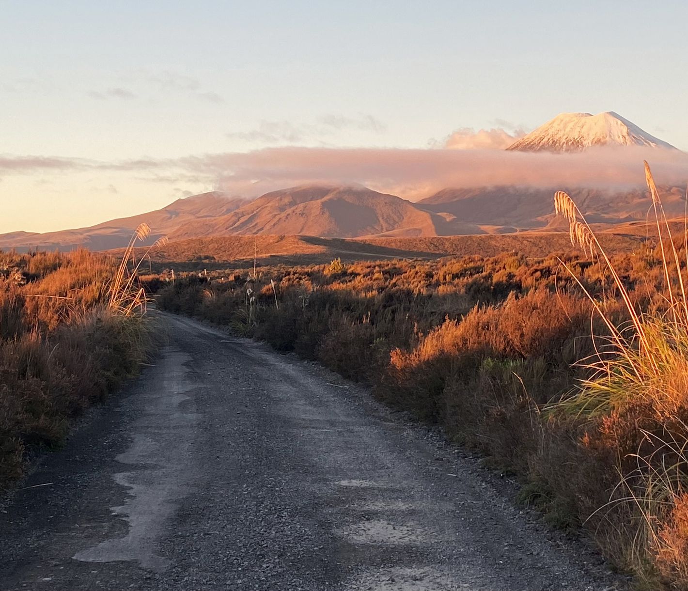 Sonnenuntergang im Tongariro National Park