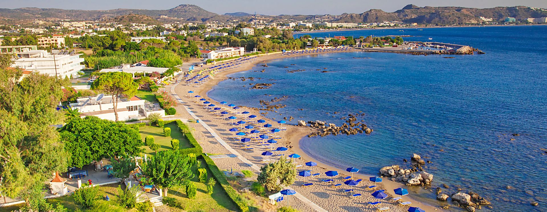 Blick auf den Kathara Beach