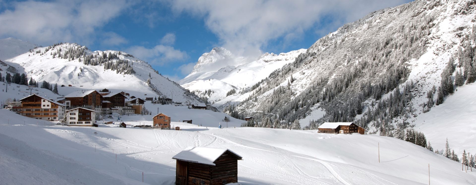 Blick auf das malerische Warth