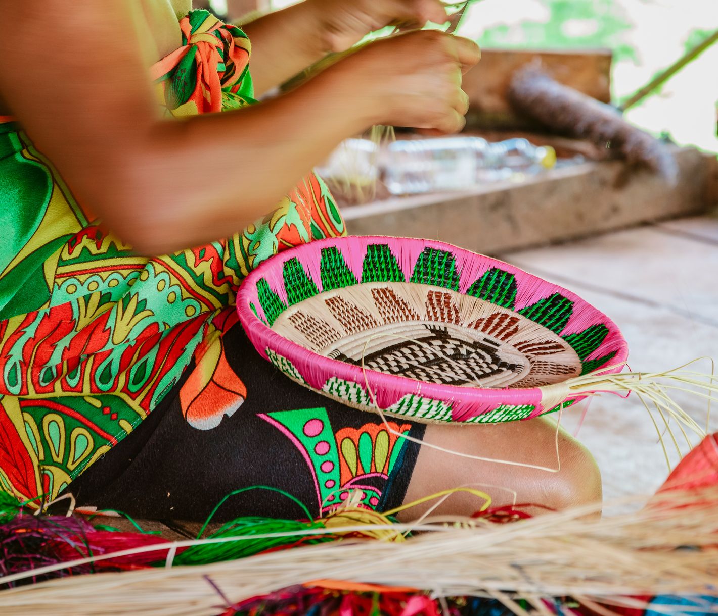 Lokale Handwerkskunst der Embera