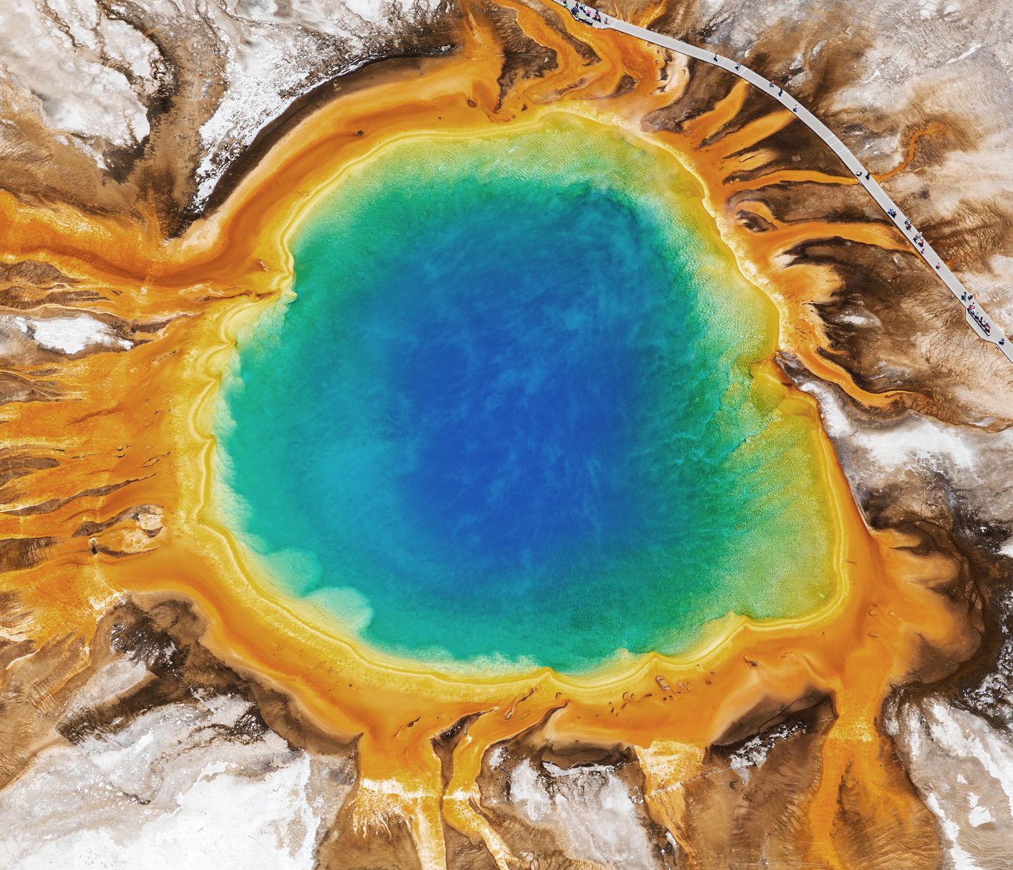 Grand Prismatic Spring im Yellowstone National Park