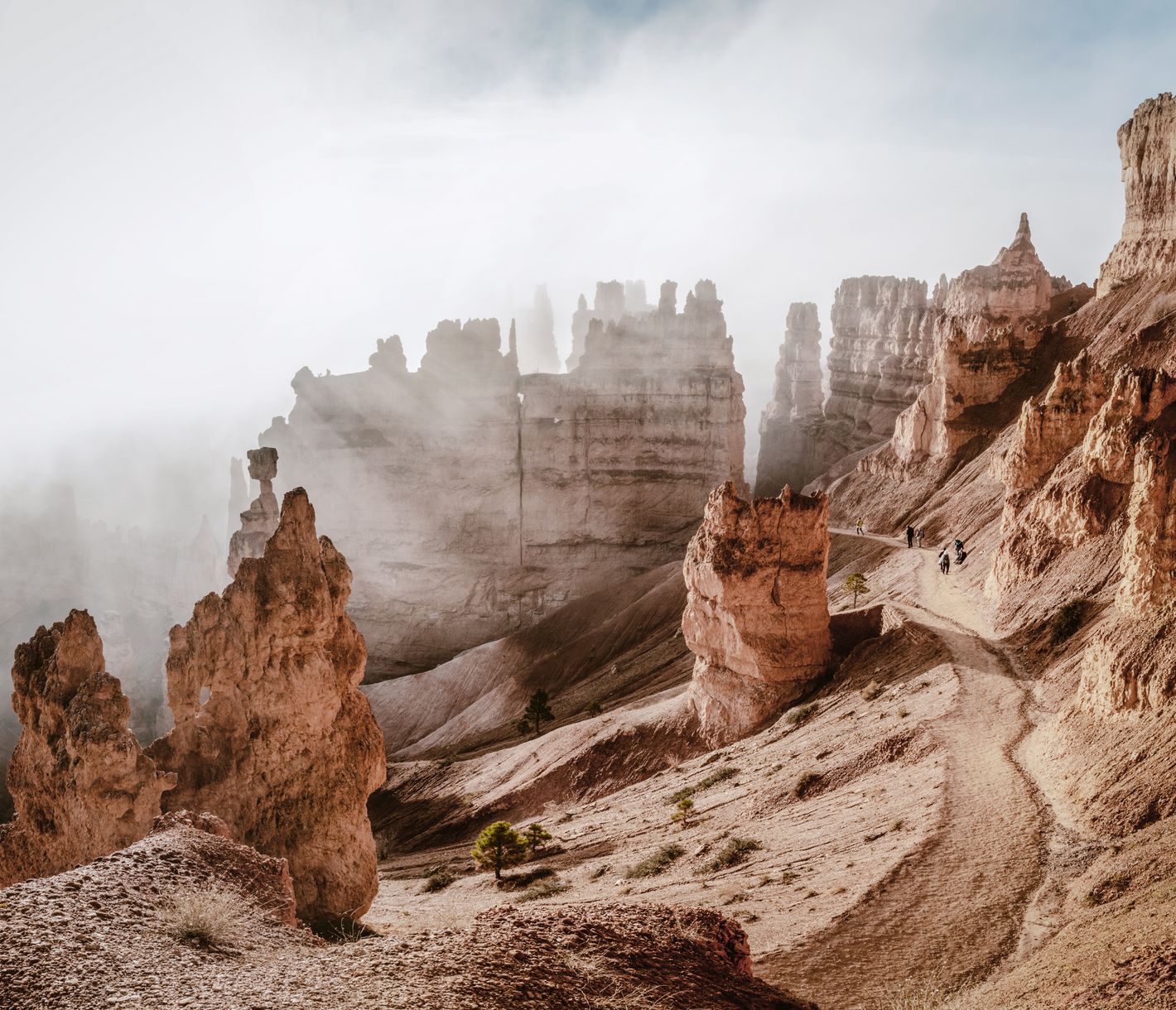 Eine magische Welt aus roten, orangen und rosafarbenen Hoodoos erwartet Sie im Bryce Canyon.