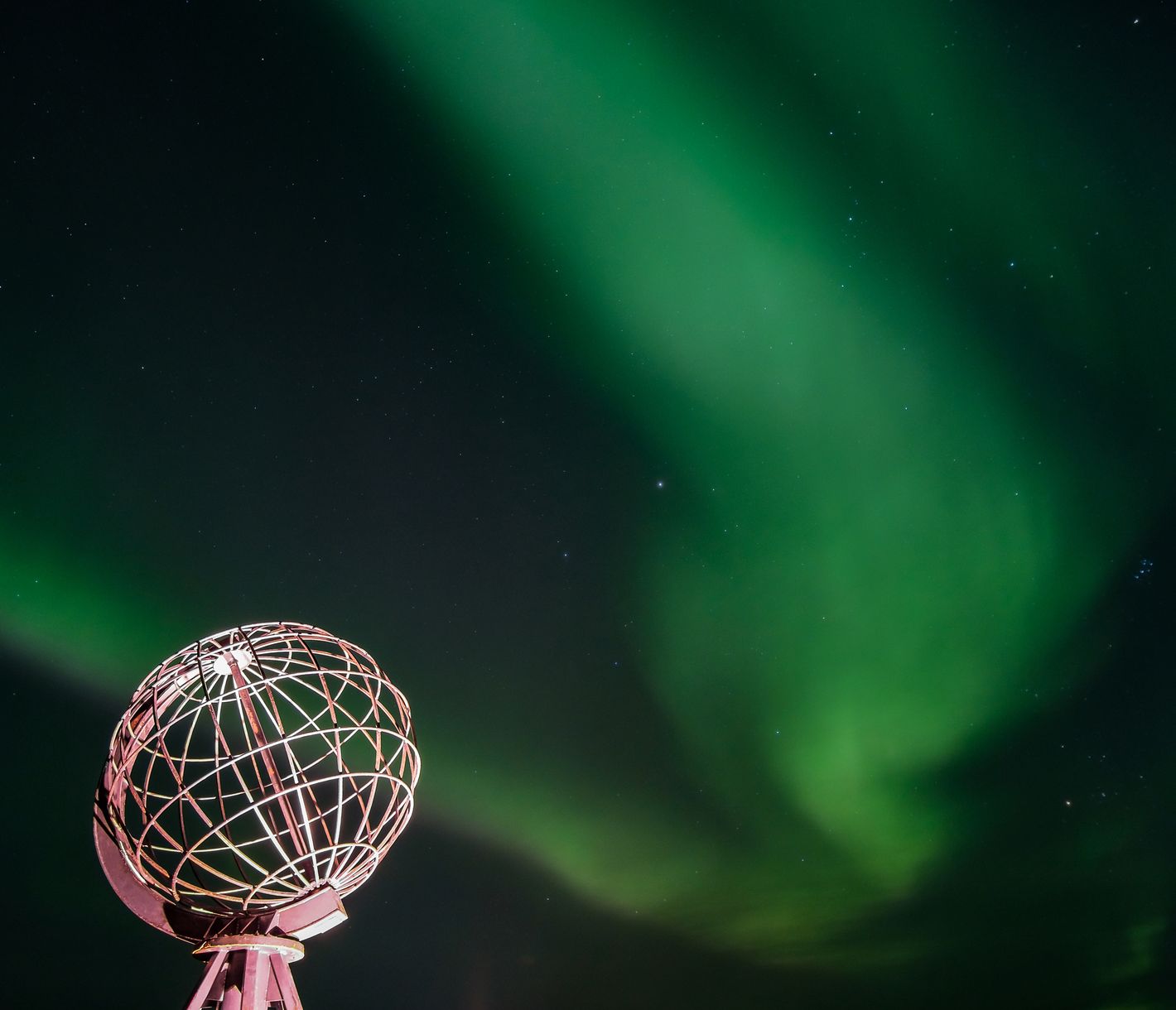 Polarlichter am Nordkap
