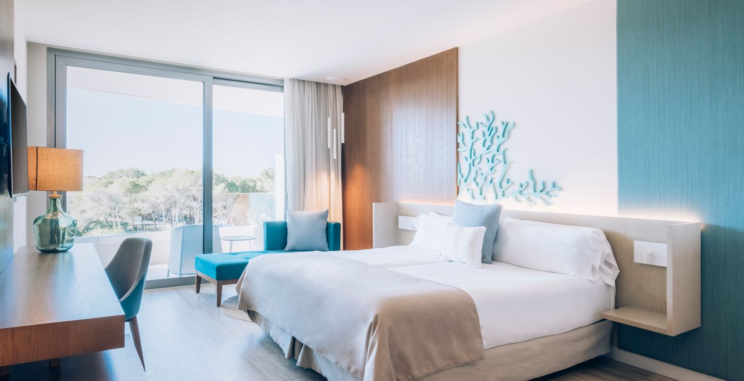 Chambres vue piscine
