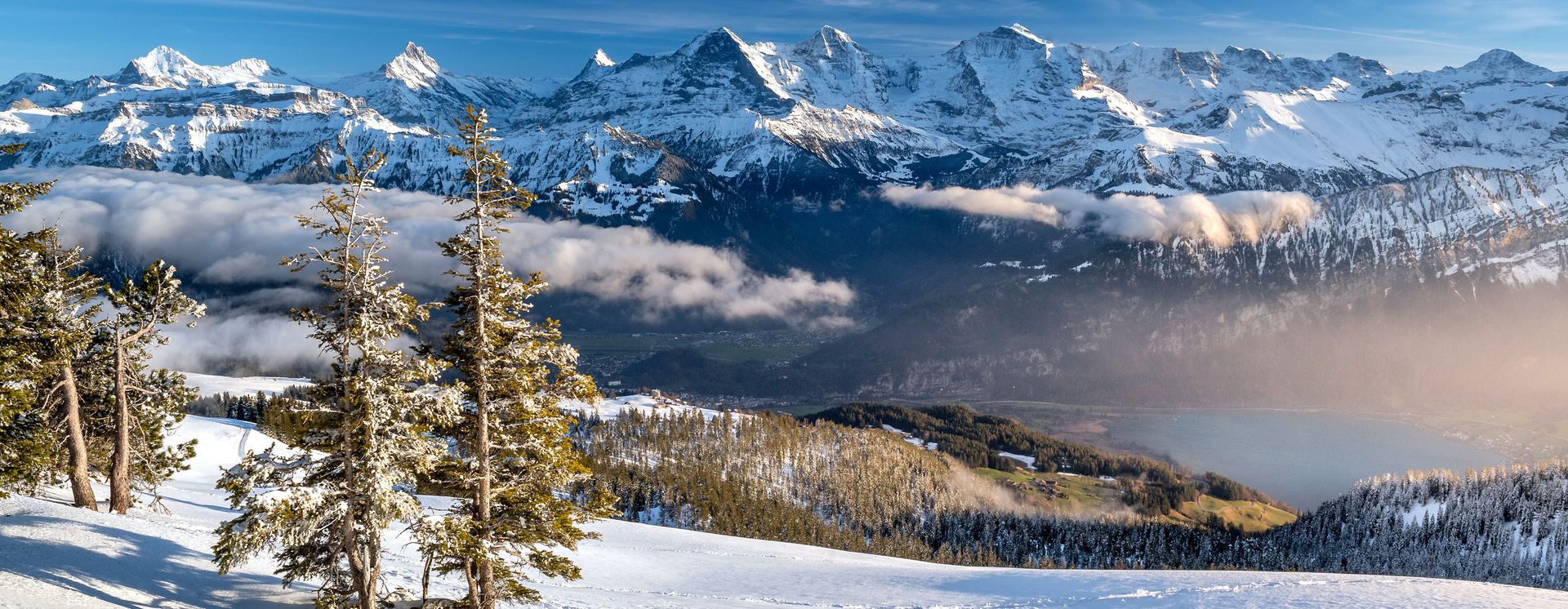 Le lac de Thoune en hiver