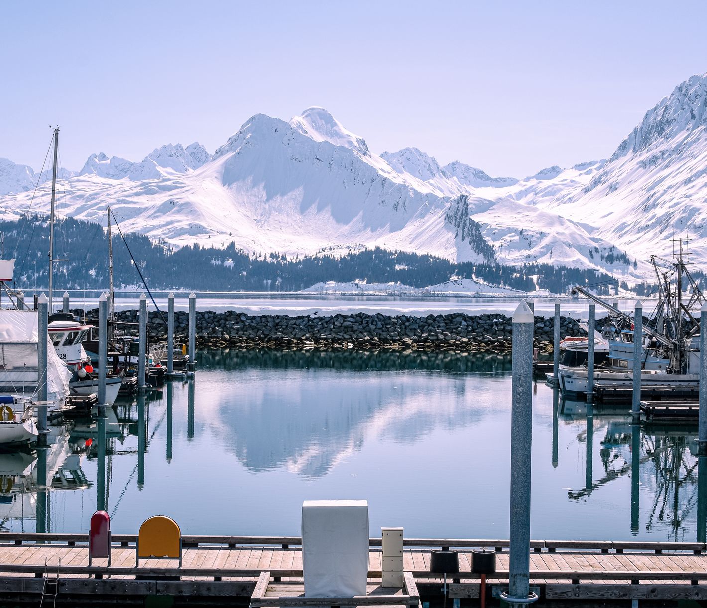 Valdez – kleine Hafenstadt mit gigantischer Kulisse.