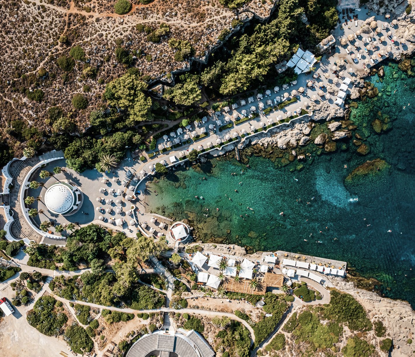 Die Thermen von Kallithea auf der Insel Rhodos