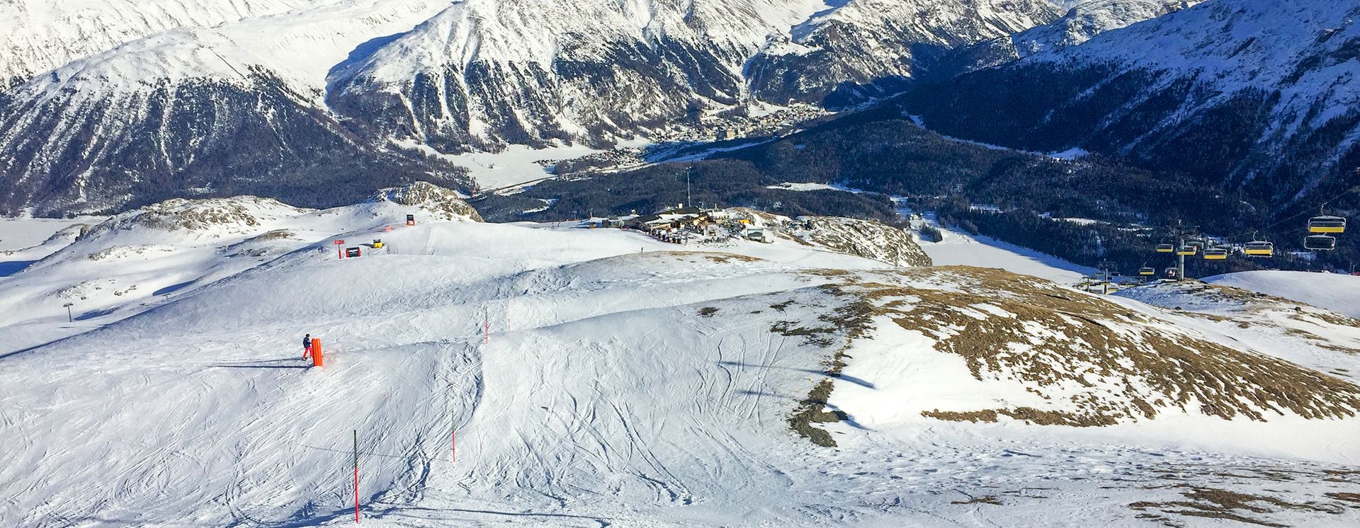 Skifahren bei Celerina