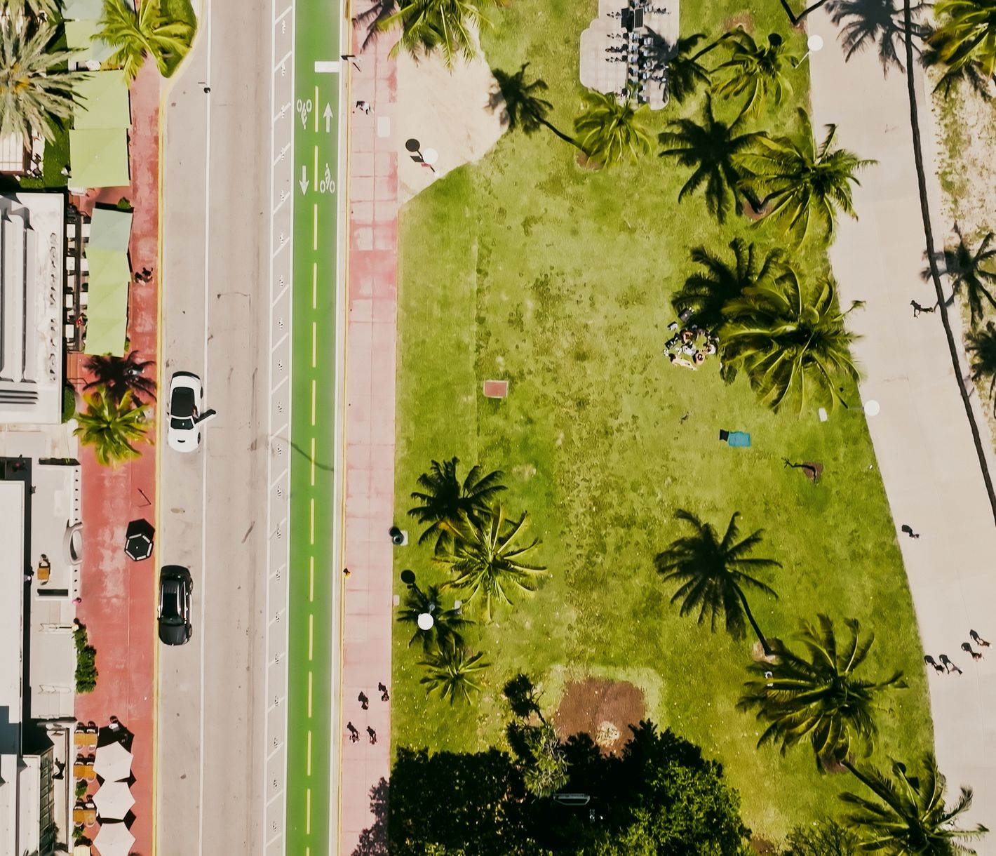 Miami Beach, Art-déco entlang dem Ocean Drive.