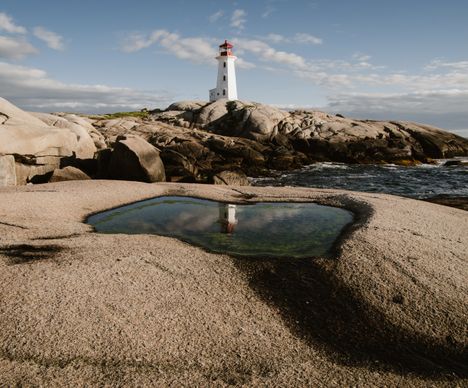 Der ikonische Leuchtturm von Peggy's Cove