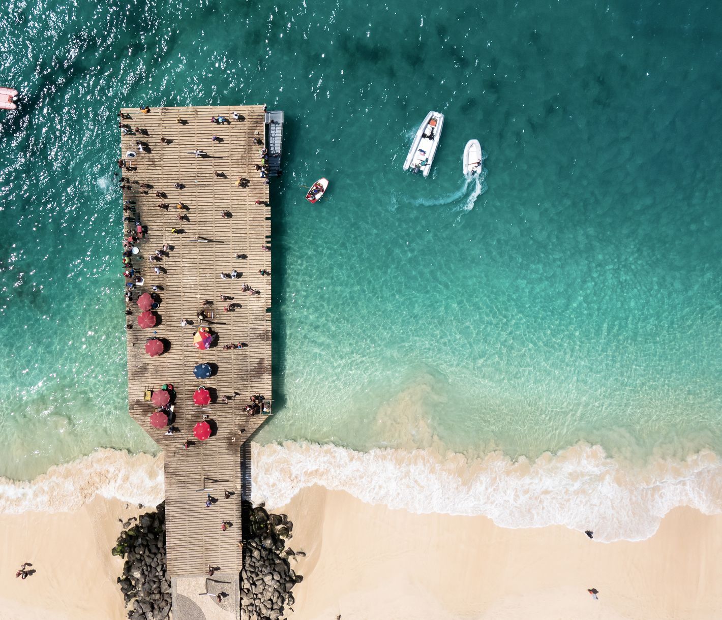 Traumhafte weisse Sandstrände bei Santa Maria auf Sal