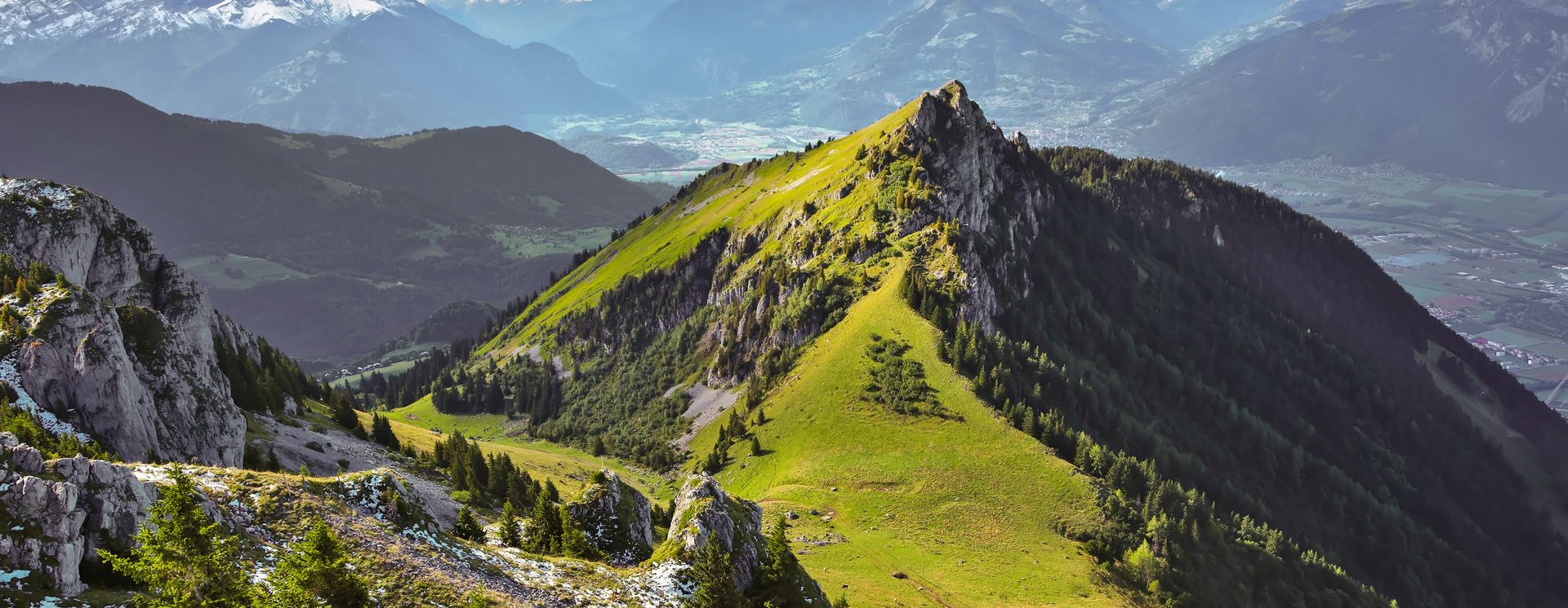 Paysage montagneux près de Leysin