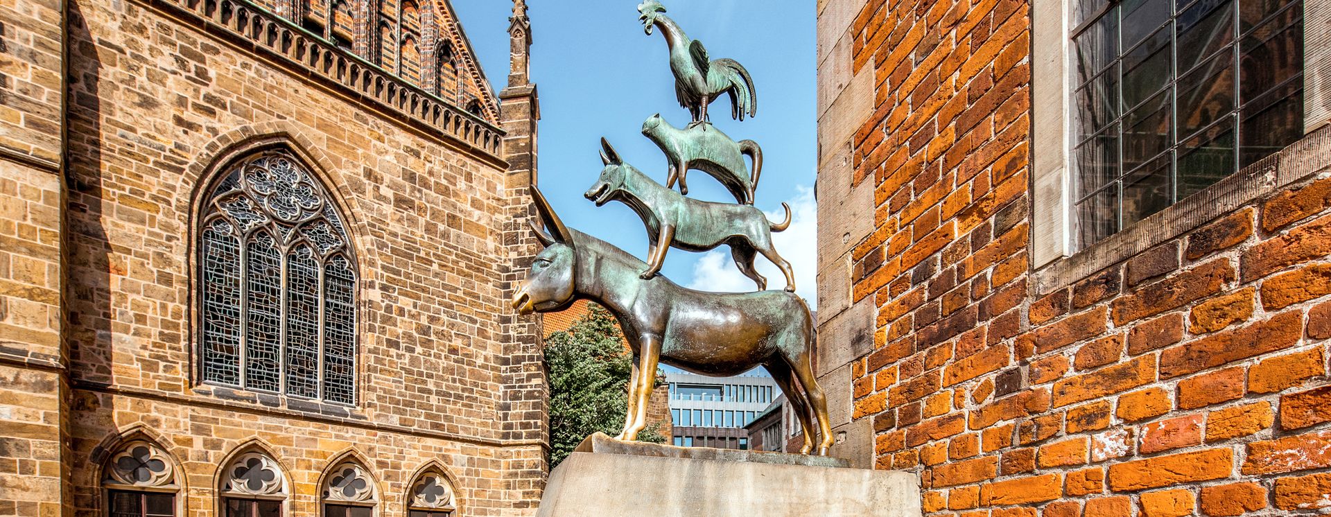 Statue "Musiciens de Brême"