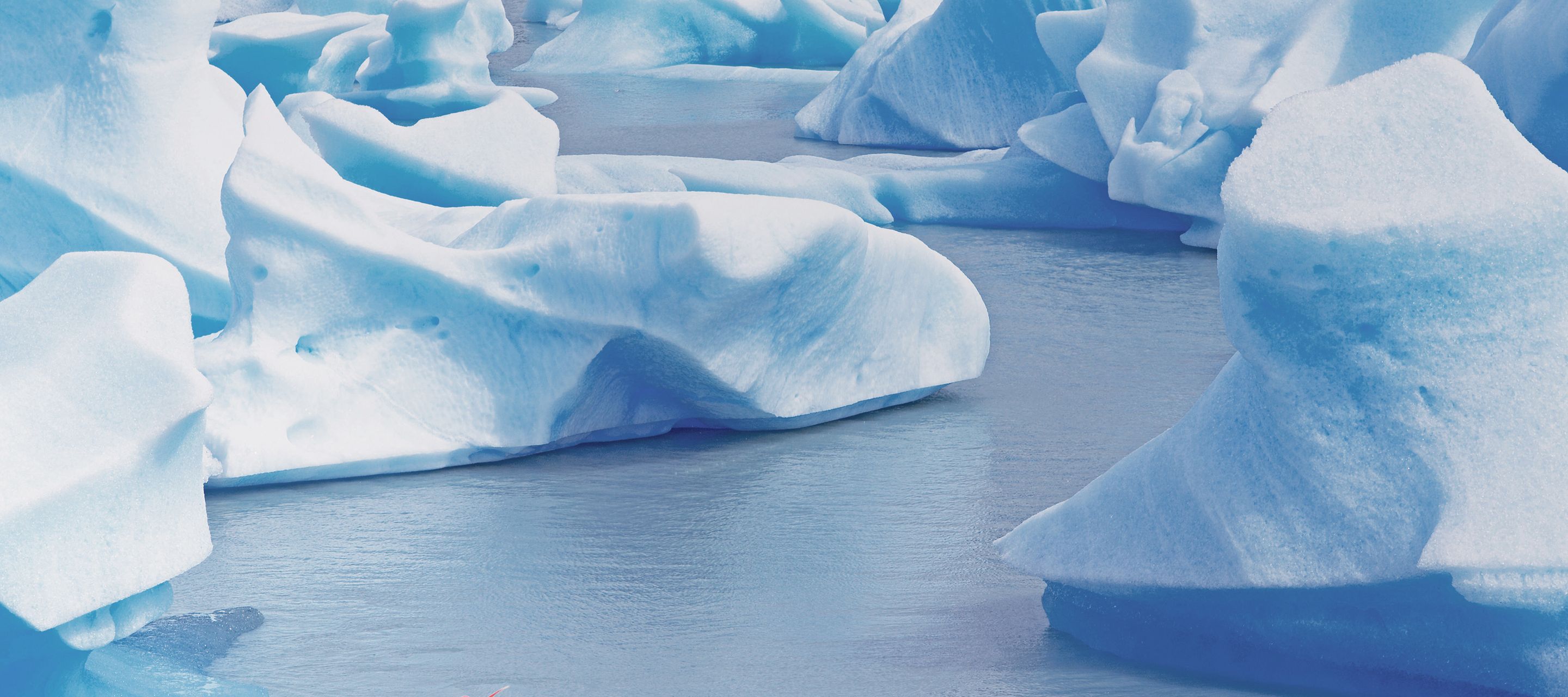Durch Eisberge paddeln