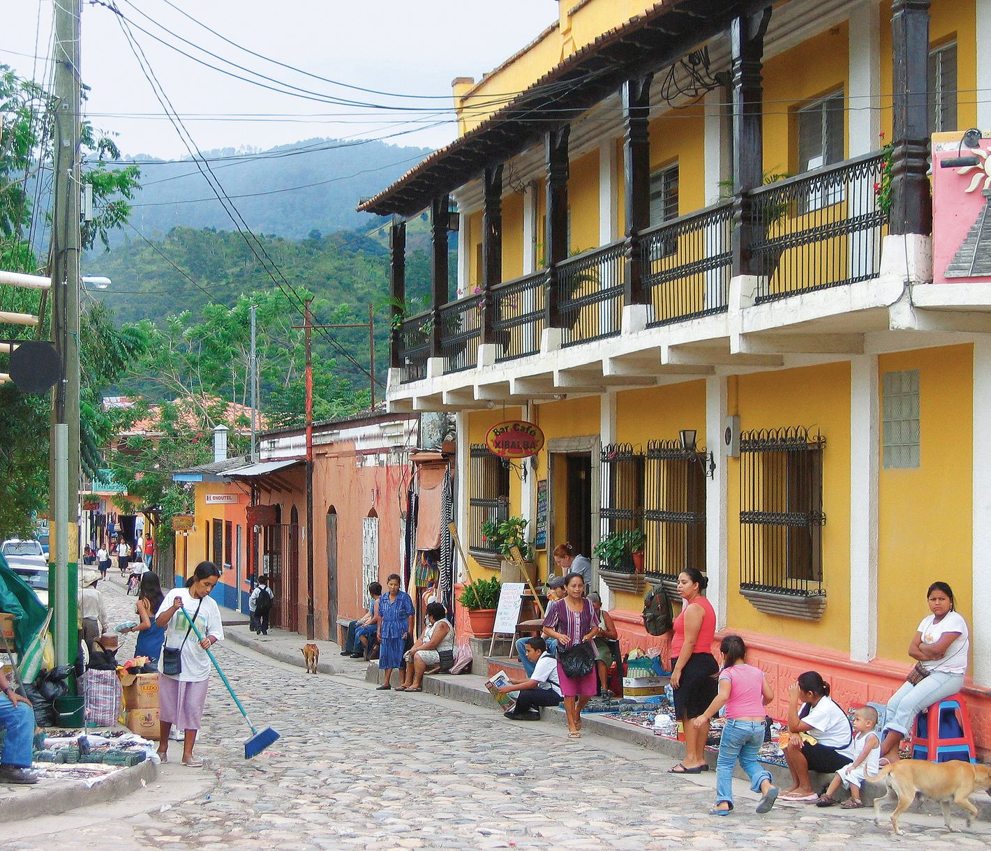 Das malerische Dorf Copan in Honduras