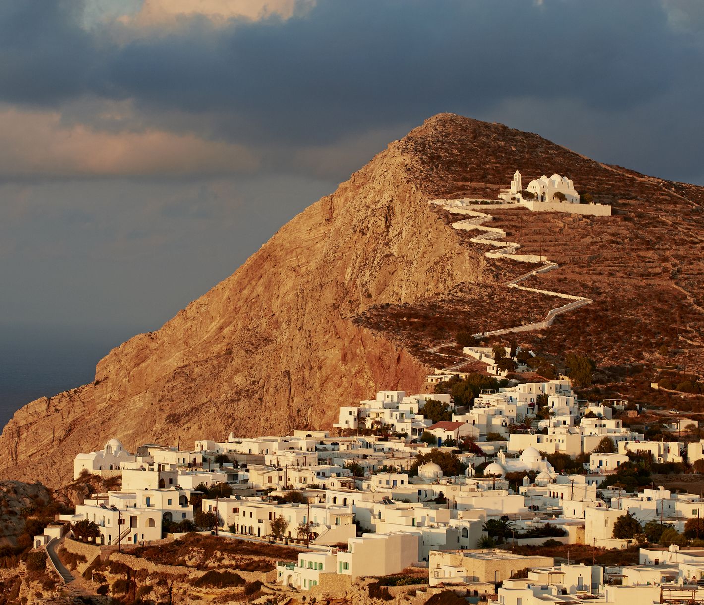 Die Kirche Panagia auf der Insel Folegandros