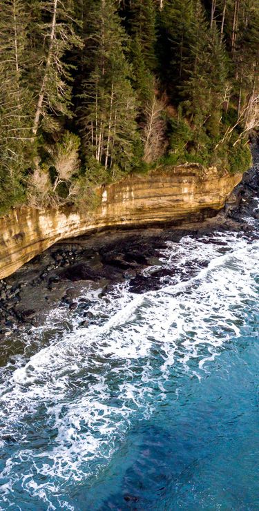 Mystic Beach beim Juan de Fuca Trail Head