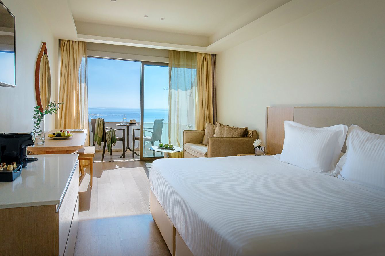 Chambre double vue mer frontale
