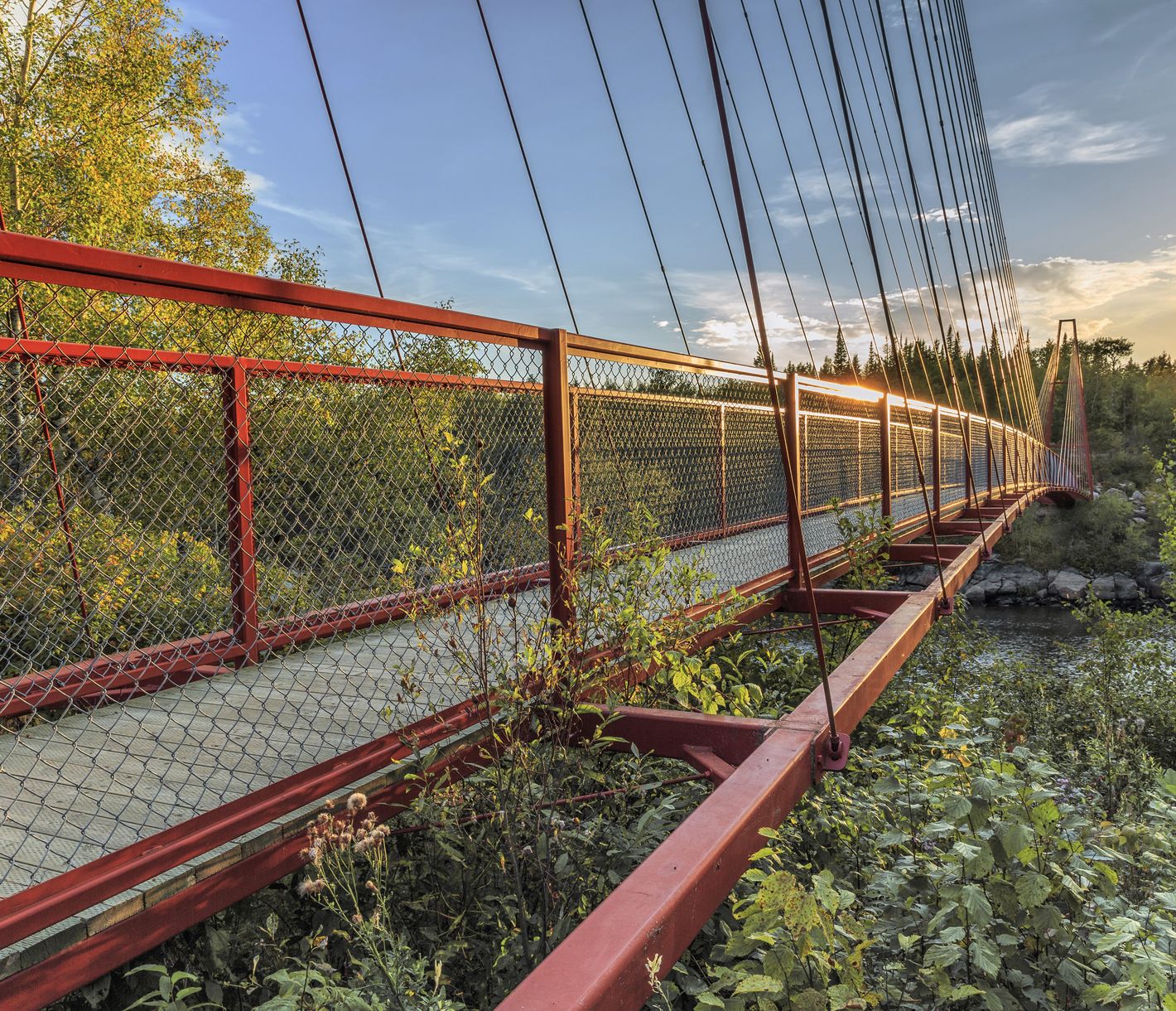 Whiteshell River Suspension Bridge