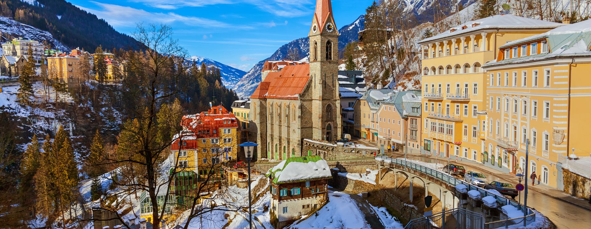 Das Dorf Bad Gastein