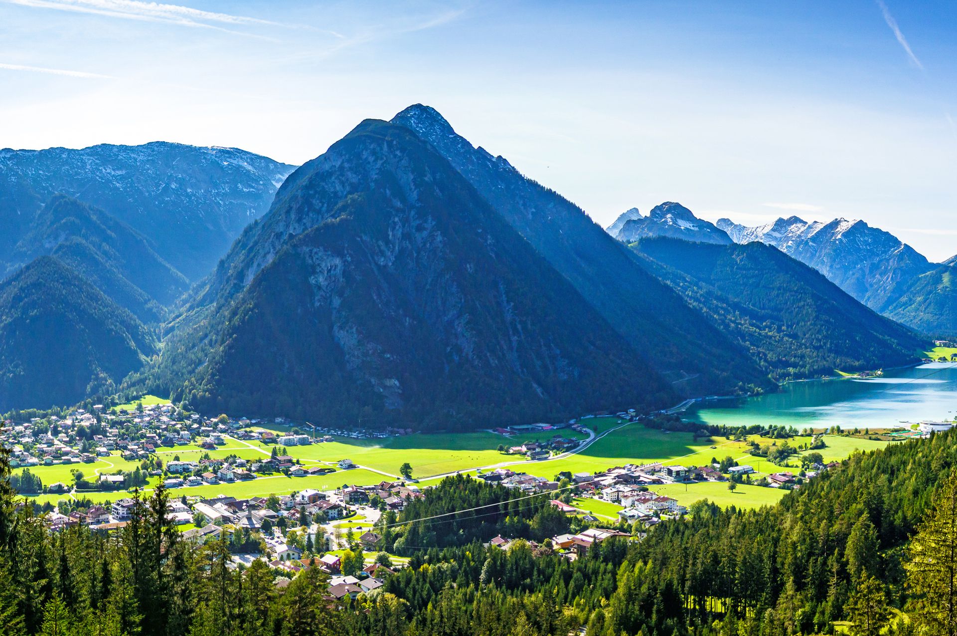 Blick auf den Achensee vom Ebner Joch