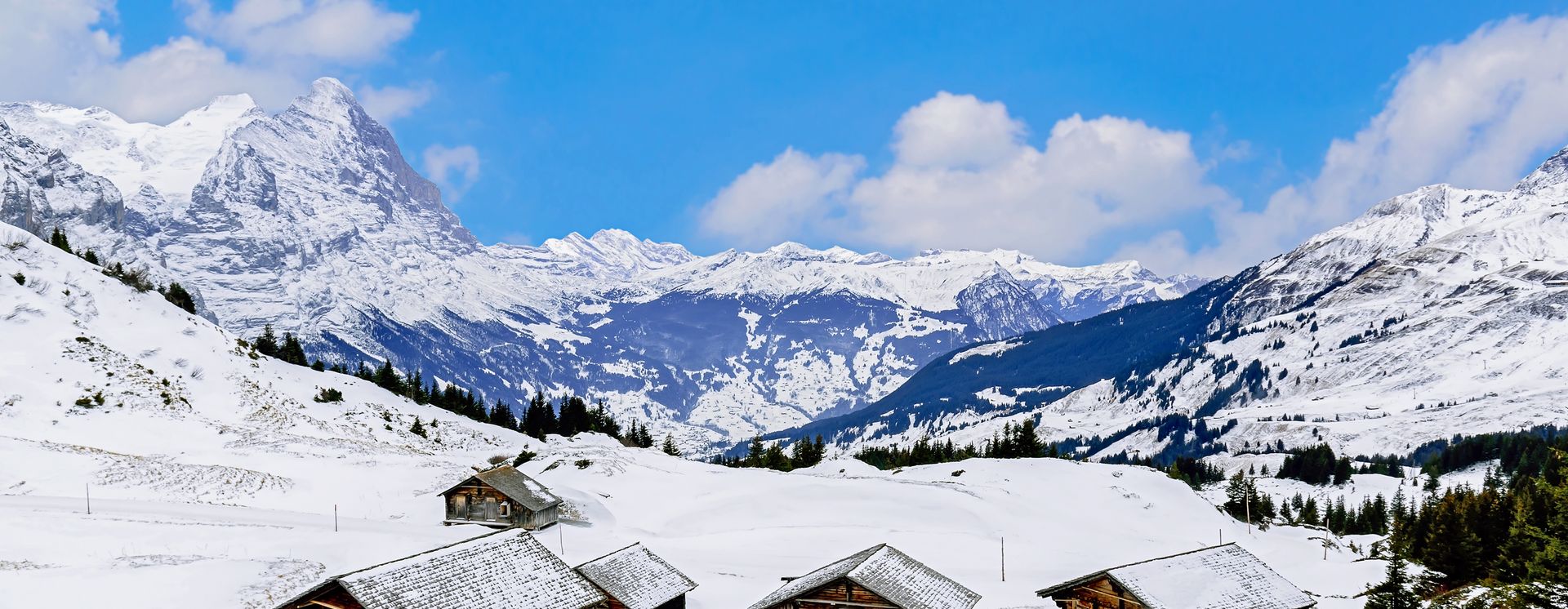 verschneites Grindelwald