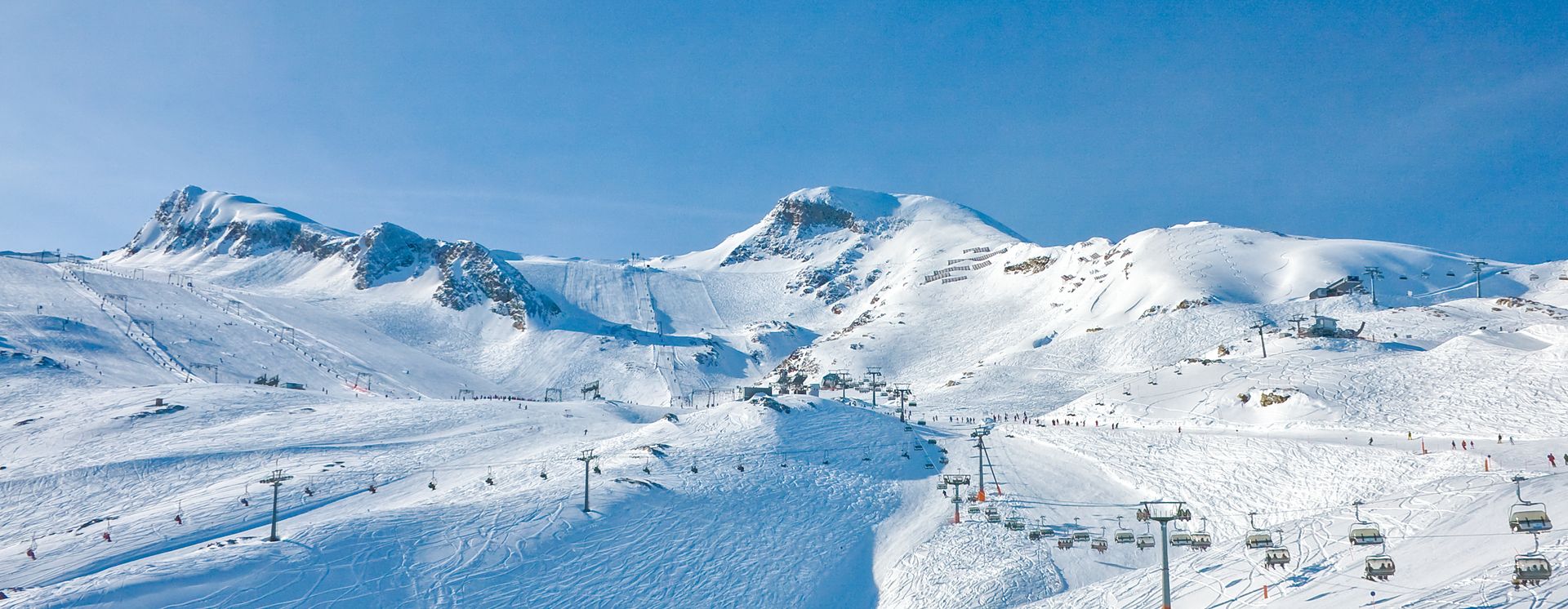 Skifahren im Gletscherskigebiet Kitzsteinhorn