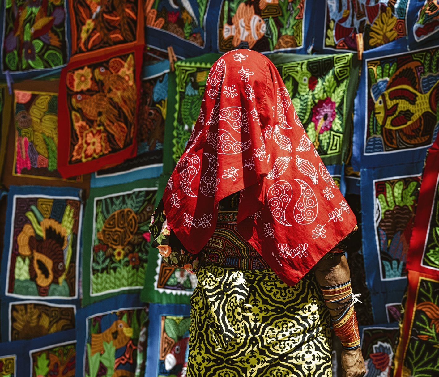 Handwerkskunst der lokalen Kunas