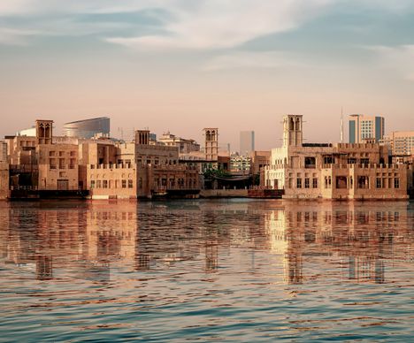 Dubai Old Town – Morgendliche Stimmung am Kanal