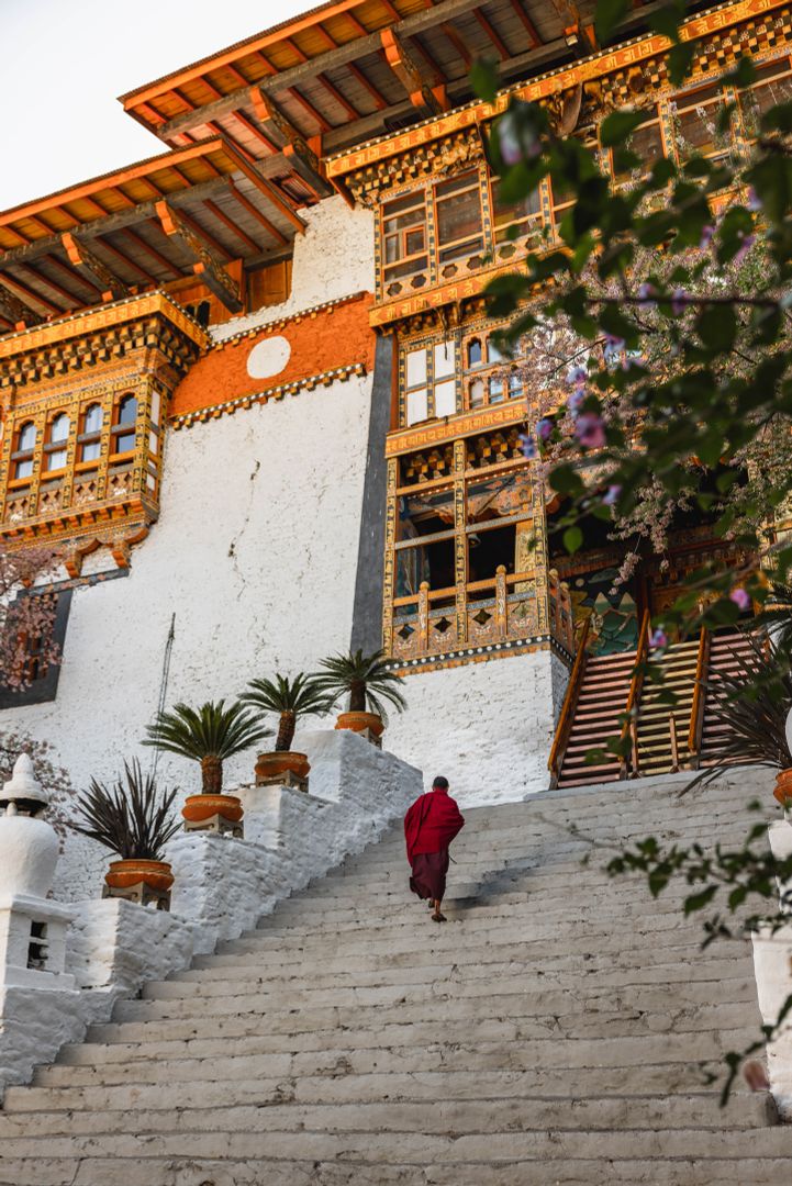 Der Punakha Dzong in Punakha