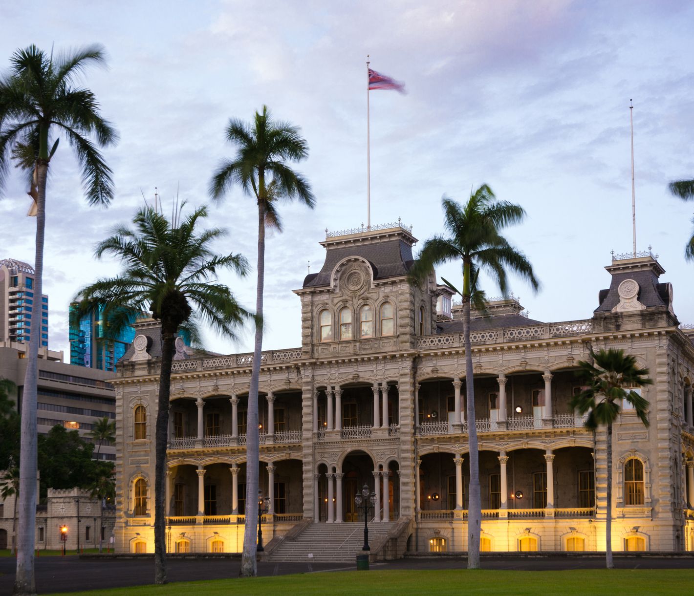 Das Iolani Palace in Honolulu ist der einzige königliche Palast in den USA.