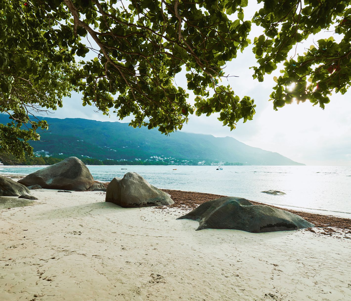 Die Bucht von Beau Vallon ist mitunter der beliebteste und bekannteste Strand auf Mahé.